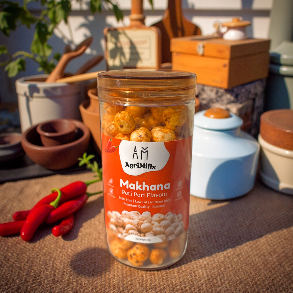 Agrimills Roasted Makhana - Peri Peri Flavour